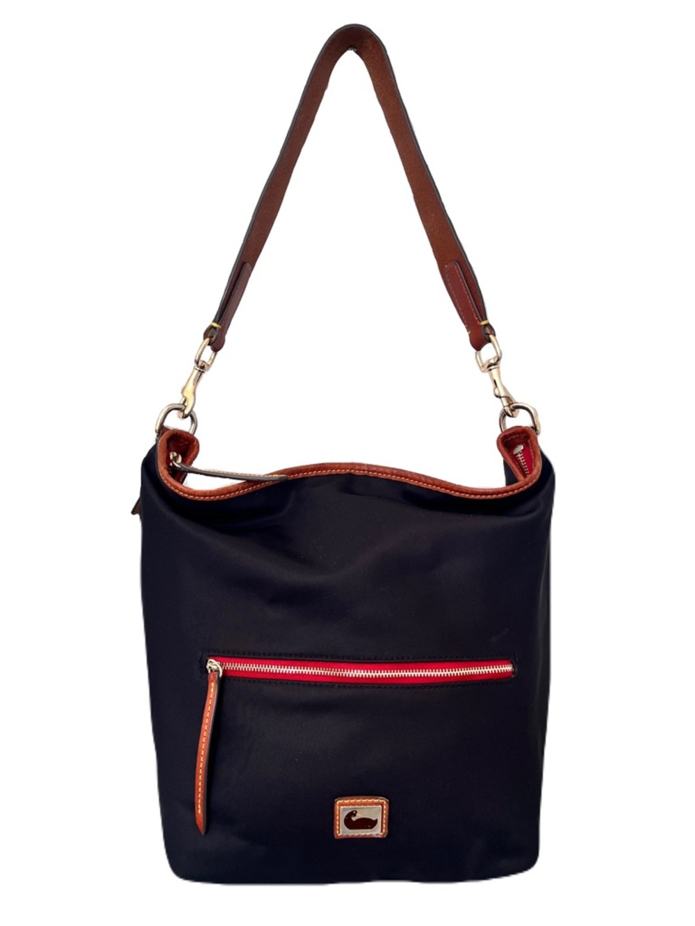 Dooney & Bourke Black Nylon ‘Wayfarer’ Hobo Bag